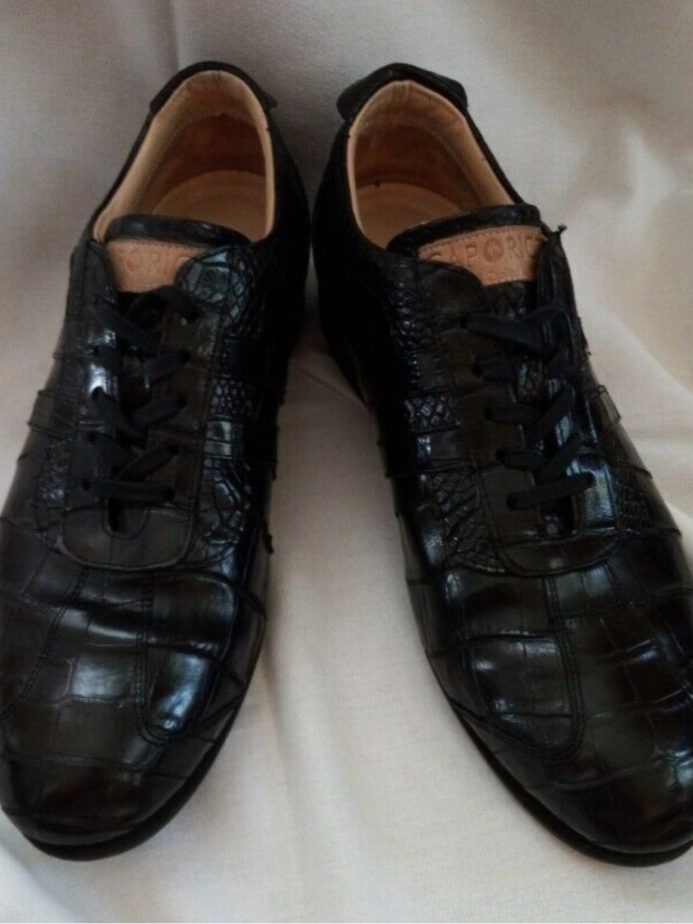 Caporicci 9412 genuine alligator made 100% in Italy Lace-Up Sneakers 🇮🇹 - Picture 6 of 11